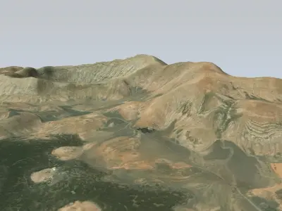 Caldera Blanca 3D model Low-poly 3D model