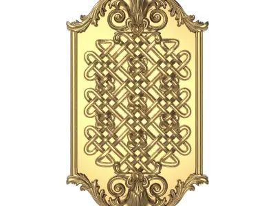 set of 10 carved vintage patterns  ready for 3D printing 3D Model Pack