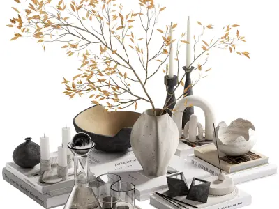 Decorative Set Collection 04 3D Model Pack