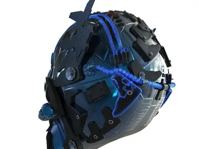 Sci-Fi Head 3D model