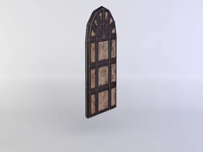 Window stained glass Low-poly 3D model