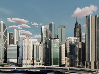 Kuala Lumpur City Centre 3D model