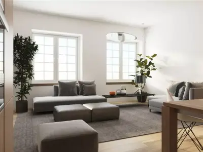 living room 3D model 122