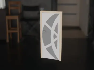 doors001 door Free low-poly 3D model