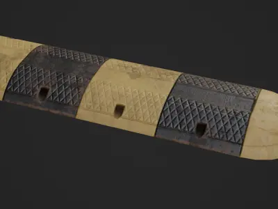 Traffic Bump Game Ready Model Low-poly 3D model