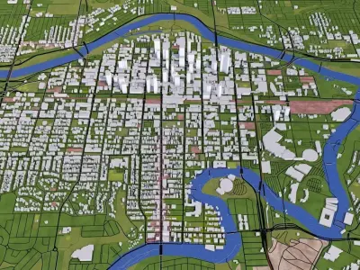 Calgary City in Canada 3D model