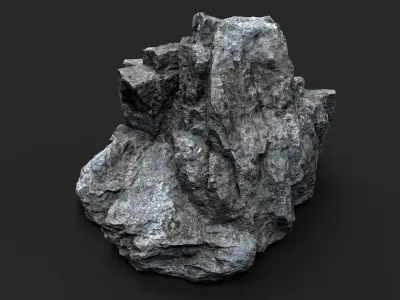 Rock 16-7 Low-poly 3D model