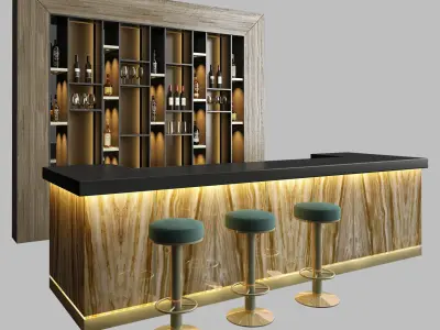 Restaurant Bar 1 3D model