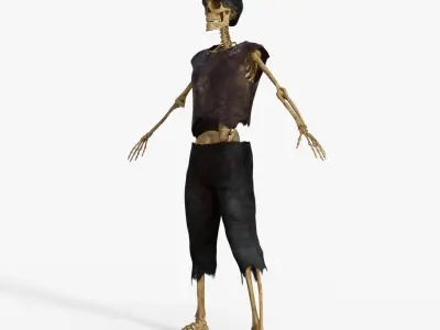 Scary Skeleton  3D model