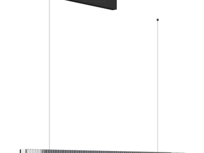 Modern Ribbed Sleek Light Modefinity 3D model