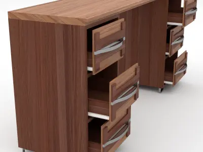 Office Table 3D model