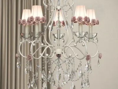 Bebe Diva 5 Lights Chandelier 3D model