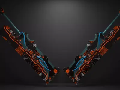 Sci-Fi sword 3D model shop