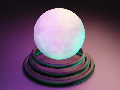 ball nodes art Free 3D model