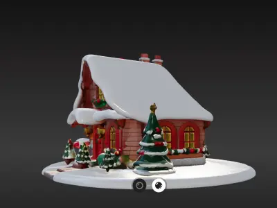 Cozy 3D Christmas Cottage Series 1 3D print model