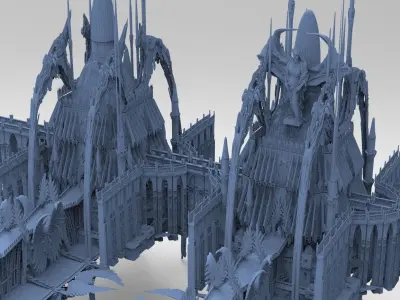 Dungeon of Cathedral of the Depths 3 Grand Towers  3D model