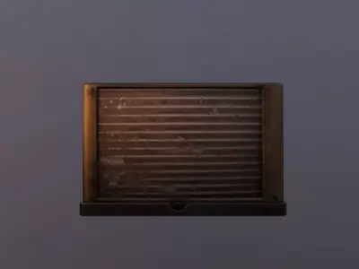 Window Soviet Air Conditioner Low-poly 3D model