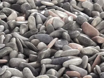 Pebble river low n7 3D model