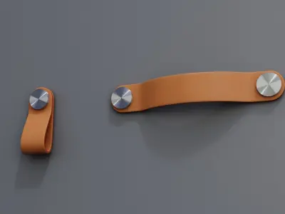 Ikea OSTERNAS leather handle set 3D model