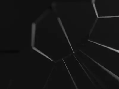 Broken Window Glass Set Low-poly 3D model