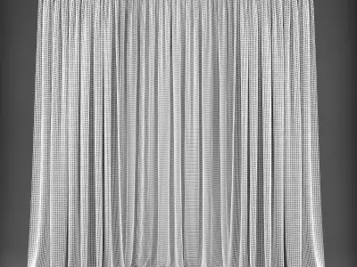 Curtain Low-poly 3D model 114