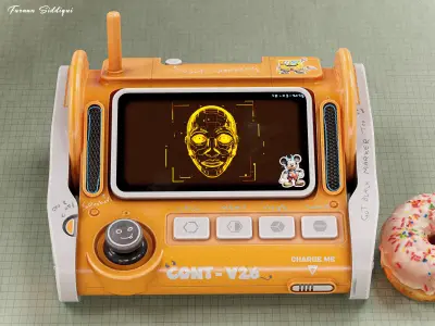 Sci-fi Controller V26 PBR Low-poly 3D model