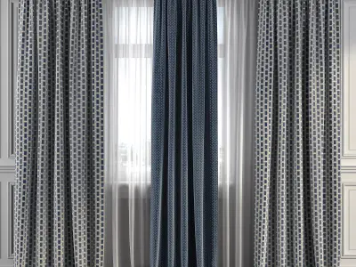 Curtain Set 294 3D model