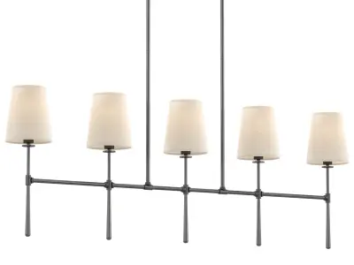 Rhodes Linear Chandelier 5 Light 3D model