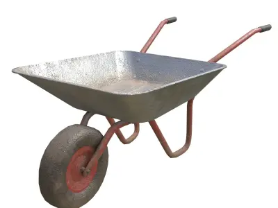 Game-ready Wheelbarrow - Unity - HDRP - UE4 3D Model Pack