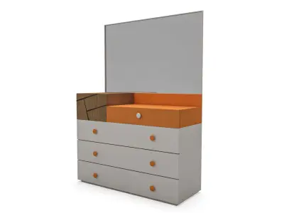 kids room furniture set 3D model