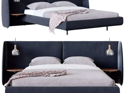 BLU DOT Hunker Queen Bed 3D model