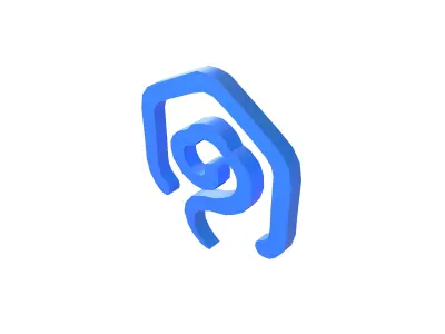 Ruyi Coin v1 001 Low-poly 3D model