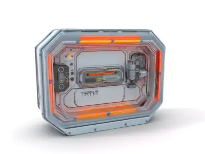 Futuristic Control Panel model pack Low-poly 3D model order