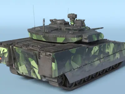  Dirty Swedish Battle Tank Strf 90 Mk IV 