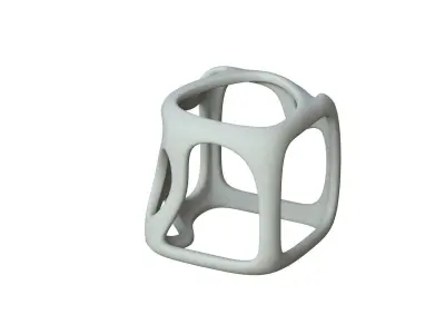 SciFi Cube Object No 16449 Low Poly Shape Texture