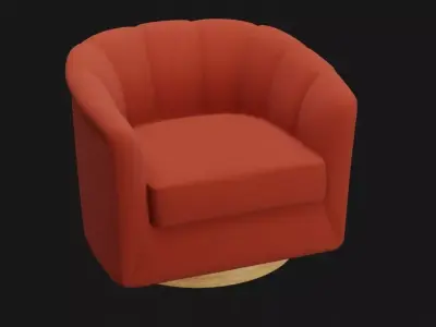 Modern Swivel Accent Chair 3D model