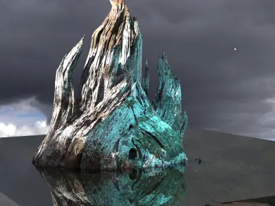 Dantes Redeption portal cave 5  3D model