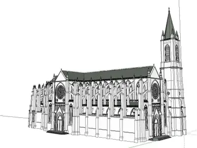 Architecture-Religion-God-Culture-Temple-0117 cathedral 3D model