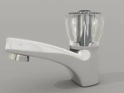 Taps set kitchen faucet 3D model