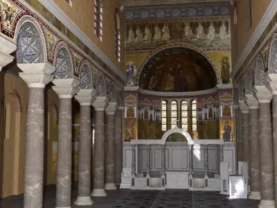 Basilica with Apse 3D model