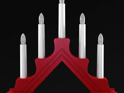 Christmas Advent Lights v 1 3D model