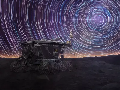 Lunokhod spacecraft 3D model