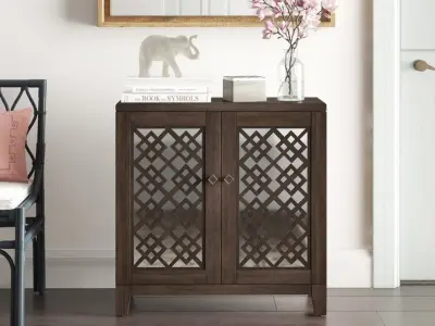 Engelina Mirrored Accent Cabinet - 2 Colour 3D model