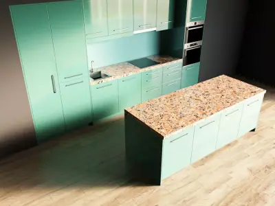 7-Kitchen7 glossy 1 3D model