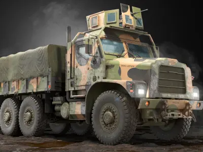  Cargo Truck Oshkosh MTVR MK23 PBR 
