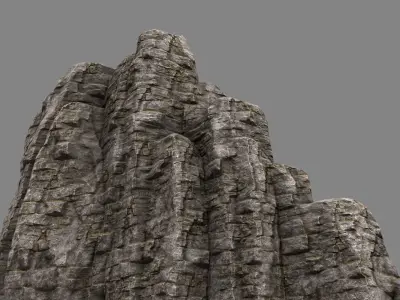 Rock Mount Low-poly 3D model order