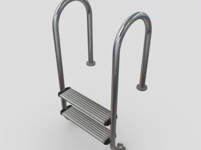 CC0 - Pool Ladder 3 Free low-poly 3D model