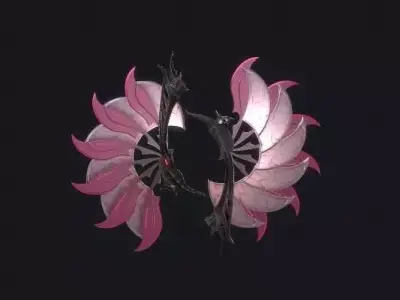 Stylish next generation fan blade fan Low-poly 3D model