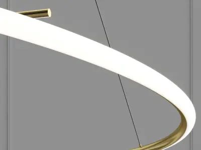 Futuristic LED Pendant Light  3D model