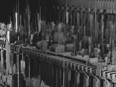 SciFi City Pack 3D model